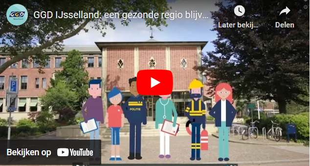 Film op youtube GGD IJsselland: een gezonde regio blijven en met preventie problemen voorkomen